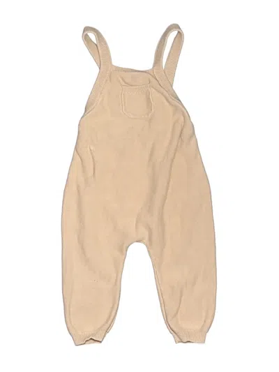 Pre-owned Quincy Mae Kids' Overalls In Tan