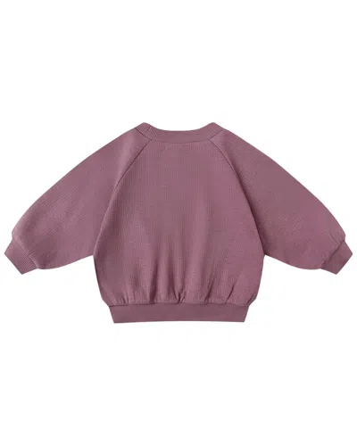 Quincy Mae Kids' Pocket Sweatshirt In Purple