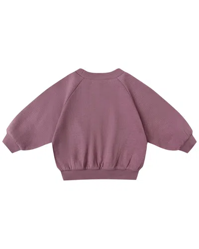 Quincy Mae Pocket Sweatshirt In Purple
