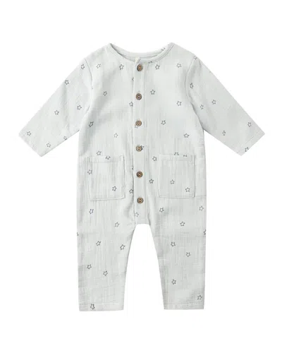 Quincy Mae Pocketed Woven Jumpsuit In White