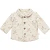 Quincy Mae Quilted Organic Cotton Jacket In Neutral