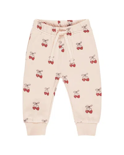 Quincy Mae Relaxed Fleece Sweatpant In Neutral