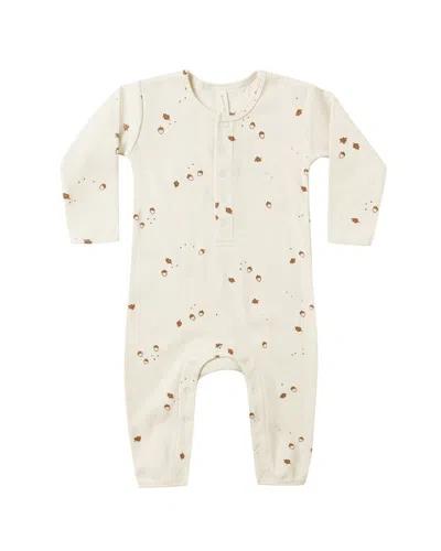 Quincy Mae Kids' Ribbed Baby Jumpsuit In Multi