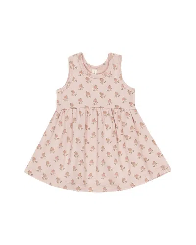 Quincy Mae Kids' Ribbed Tank Dress In Pink