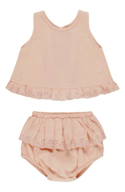 Quincy Mae Babies'  Ruffle Organic Cotton Tulip Tank & Bloomers Set