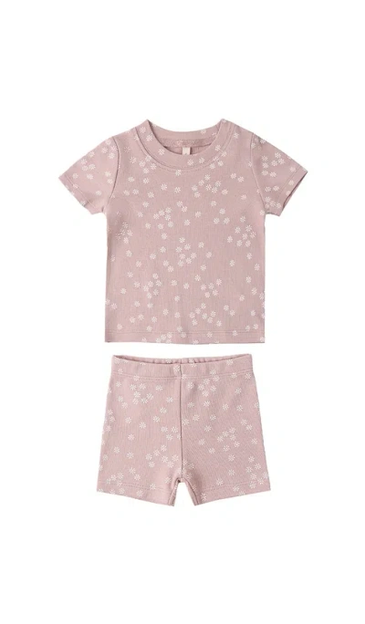 Quincy Mae Summer Pajama Set In Pink