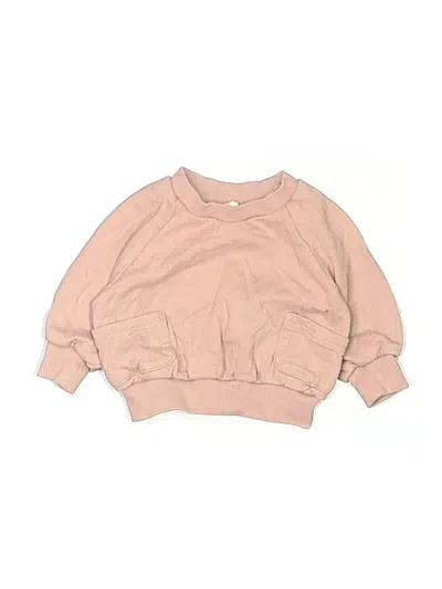 Pre-owned Quincy Mae Babies' Sweatshirt In Tan