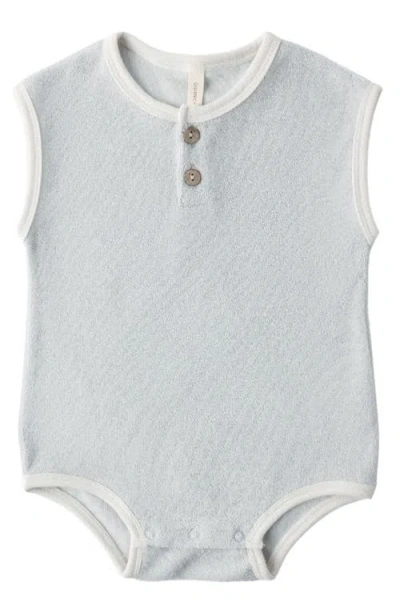 Quincy Mae Babies'  Terry Cloth Romper In Blue