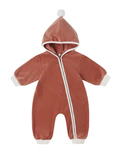 Quincy Mae Kids' Velour Zip Jumpsuit In Multi
