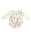 Quincy Mae Wendy Romper In Brown