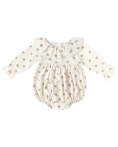 Quincy Mae Kids' Wendy Romper In Brown