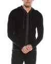 Quinn Carl Cashmere Hoodie Sweater In Black