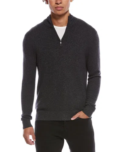 QUINN CASHMERE 1/4-ZIP MOCK NECK SWEATER