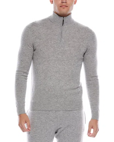 QUINN CASHMERE 1/4-ZIP MOCK NECK SWEATER