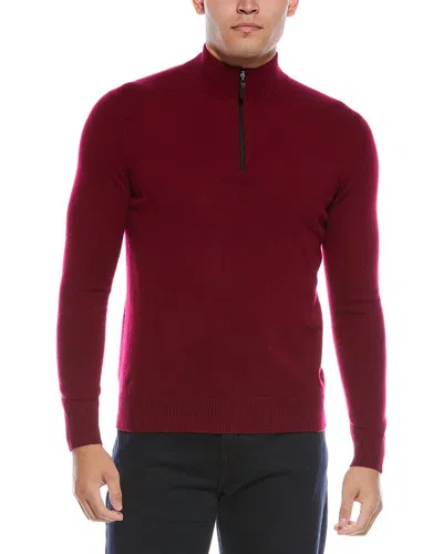 QUINN CASHMERE 1/4-ZIP MOCK NECK SWEATER
