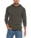 Quinn Cashmere Hoodie In Gray