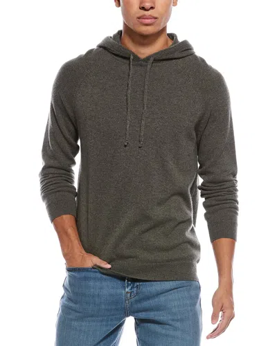 Quinn Cashmere Hoodie In Gray