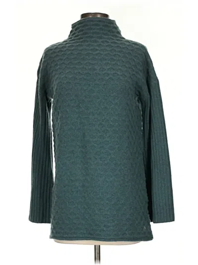 Pre-owned Quinn Cashmere Pullover Sweater In Teal