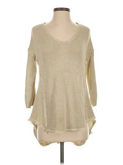 Pre-owned Quinn Pullover Sweater In Tan