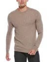 Quinn Solid Cashmere Crewneck Sweater In Brown