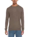 Quinn Solid Cashmere Crewneck Sweater In Brown