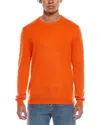 Quinn Solid Cashmere Crewneck Sweater In Orange