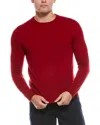 Quinn Solid Cashmere Crewneck Sweater In Red