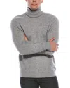 Quinn Solid Cashmere Turtleneck Sweater In Gray