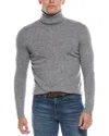 Quinn Solid Cashmere Turtleneck Sweater In Gray