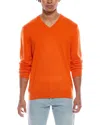 Quinn Solid Cashmere Crewneck Sweater In Orange