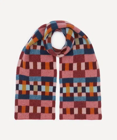 Quinton Chadwick Women's Brushed Block Autumn Berry Scarf