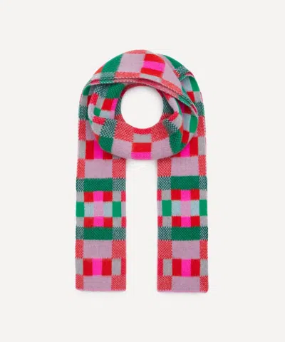 Quinton Chadwick Women's Brushed Block Hyper Nature Scarf In Pink