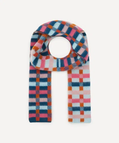Quinton Chadwick Women's Brushed Wool Short Intarsia Scarf