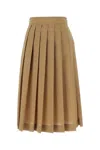 Quira Biscuit Polyester Blend Skirt