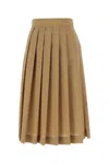 Quira Biscuit Polyester Blend Skirt