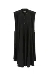 Quira Waist Drawstring Oversize Dress In Black