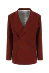 Quira Woman Suit Jacket Burgundy Size 10 Wool