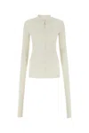 Quira Chalk Cotton Blend Cardigan