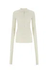Quira Chalk Cotton Blend Cardigan