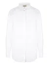 Quira Classic-collar Poplin Shirt In White