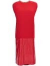 Quira Midi Dresses In Red