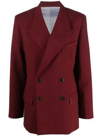 Quira Double-breasted Jacket In Red