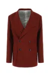 Quira Woman Suit Jacket Burgundy Size 10 Wool In Red