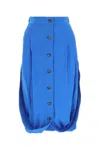 Quira Light-blue Crepe Flip It Up Skirt