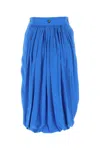 Quira Light-blue Crepe Flip It Up Skirt In Q0065