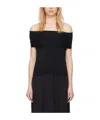 Quira Ssense Exclusive Black Off Shoulder Top In Black