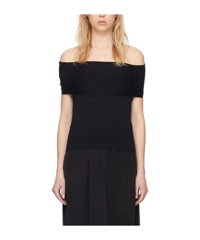 Quira Ssense Exclusive Black Off Shoulder Top