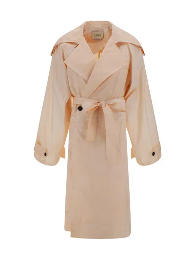 Quira Oversized Trench In Pink