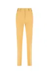 Quira Wool Trousers With Back Pockets And Belt Loops In Orange