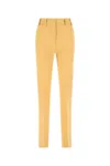 Quira Wool Trousers With Back Pockets And Belt Loops In Orange